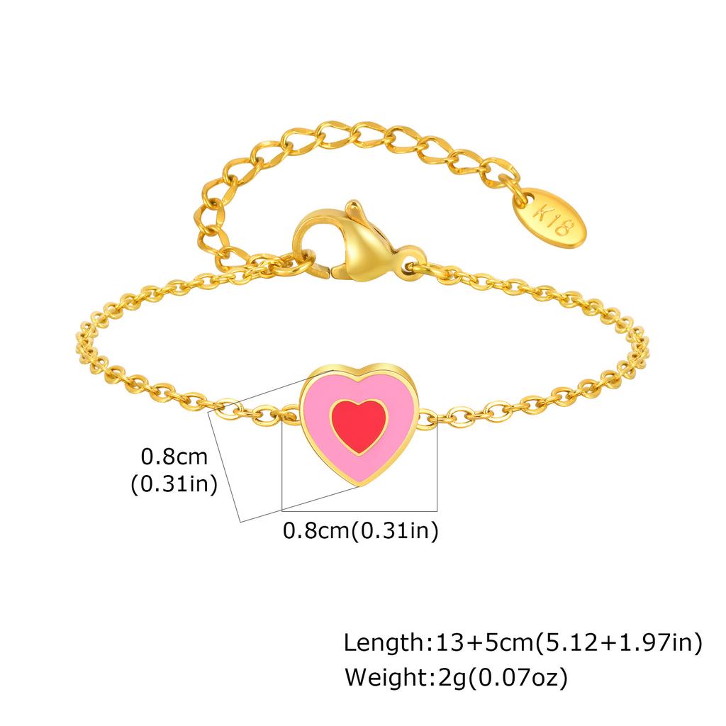 Vnox Minimalist Chain Anklets For Baby Girls,Stainless Steel Chain Cute Crown Bow Heart Accessories,Foot Jewelry For Daughter