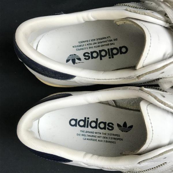 adidas originals superstar leather sneakers US6 24 men's white trefoil(USED)