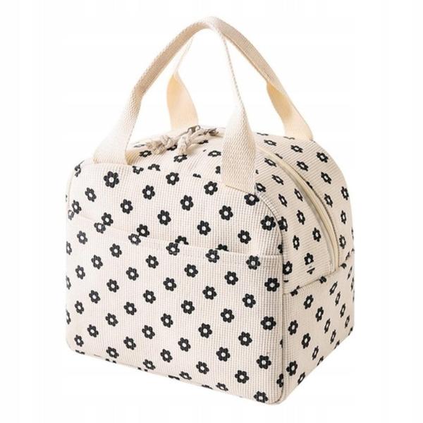 Ecarla Torba Termiczna Piknikowa Lunch Box 26X21X18Cm Stokrotki Pjm45