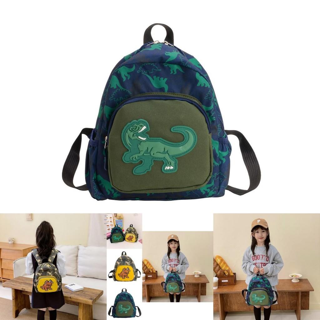Cute And Colorful Dinosaur Print Backpack For Kids Perfect For Preschool Activities