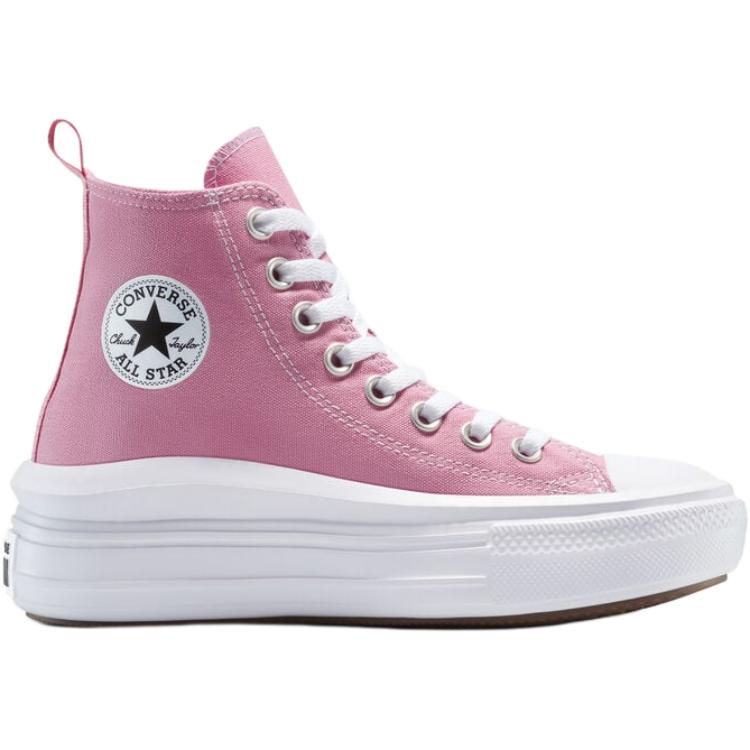 Converse Chuck Taylor All Star Move Platform High GS Cliffside Rose Kids Sneakers Pink White Black A13128C