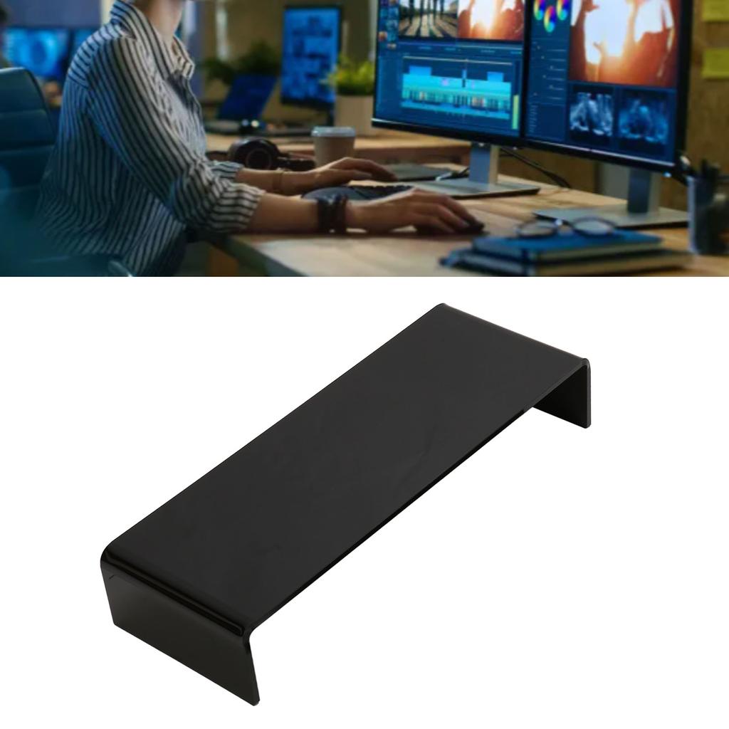 Monitor Riser 50lb 3.5inch Height Improve Sitting   Reduces Neck Eyes Pressure Space Saving Acrylic Computer Stand for Bedroom Study