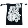 Set di Dadi Poliedrici, Set di Dadi per Giochi Acrilici 15 Pezzi D4-D100 con Sacchetto per Gioco di Ruolo DND