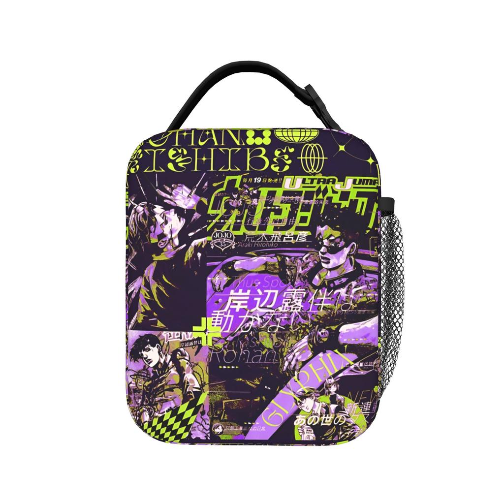 Japanese Anime Heat-keeping Meal Tote Compact Jujutsus Kaisens Anime Lunch Container Thermal Bag Tote Lunch Box Food Keeping Bags