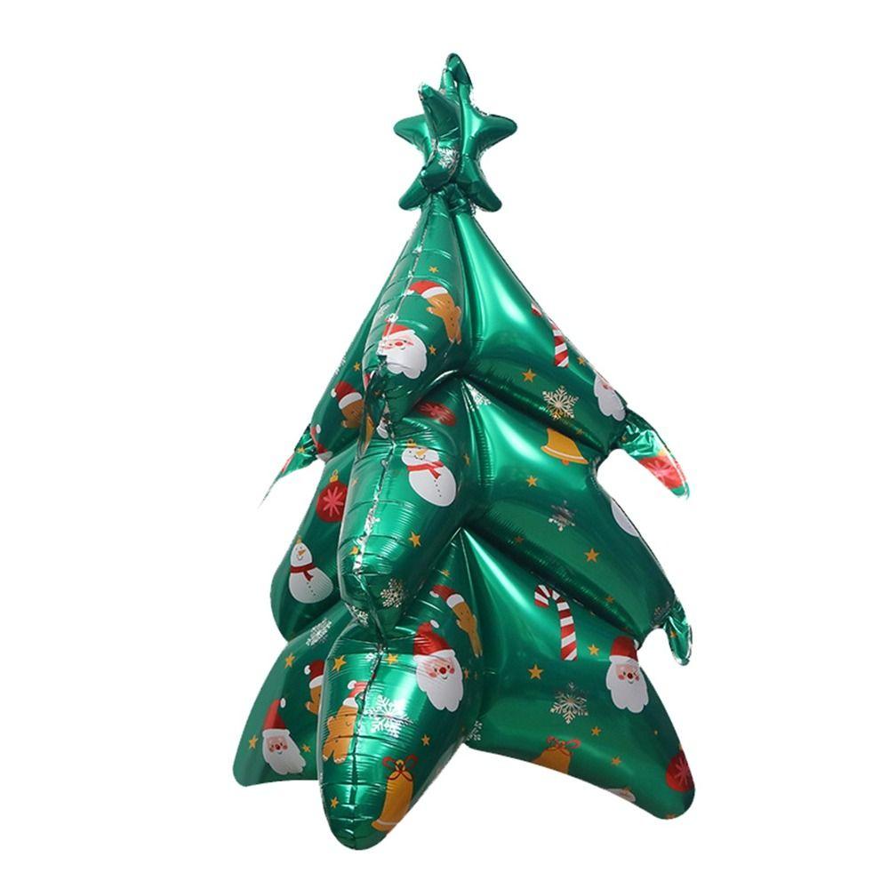 DIY Velký Nafukovací Balón Hliníková Fólie Balónky Santa Clause Balón Vánočního Stromku Halloween