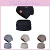 Knitted Winter Hat And Neck Warmer Set With Windproof Insulation For Men And Women