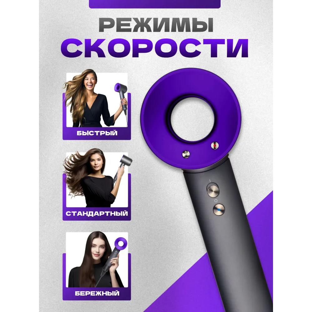 Professional small hair dryer with 5 in 1 attachments