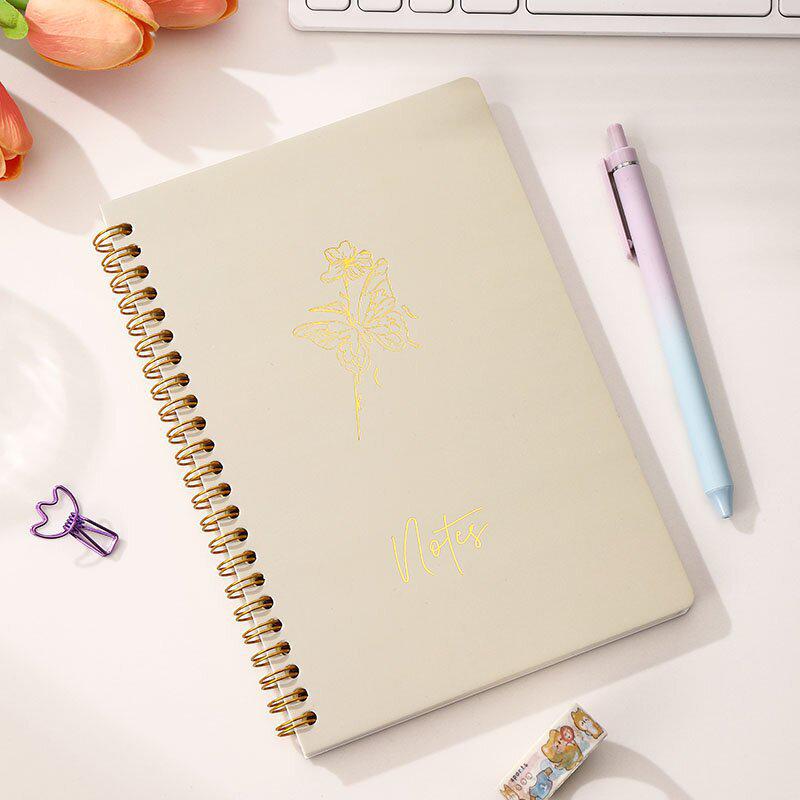 Macaron Color A5 Spiral Notebook - Ruled Diary for Students & Office