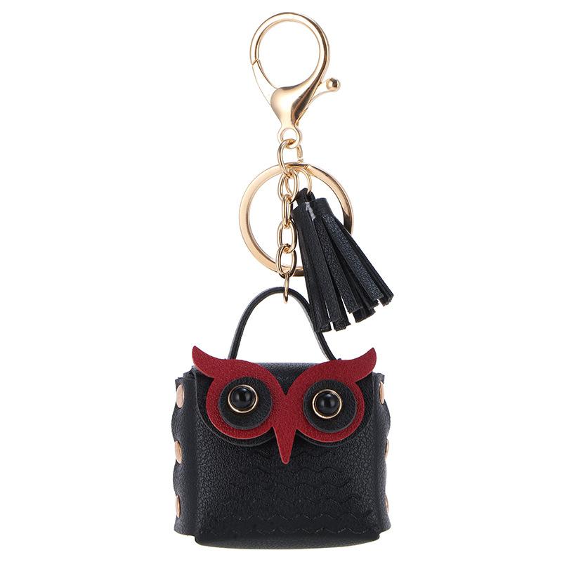 Multipurpose Mini Owl-Shaped Coin Purse Bags Fashionable Backpack Decoration Keychain Earphone Bag For Women Girls Small Pouch