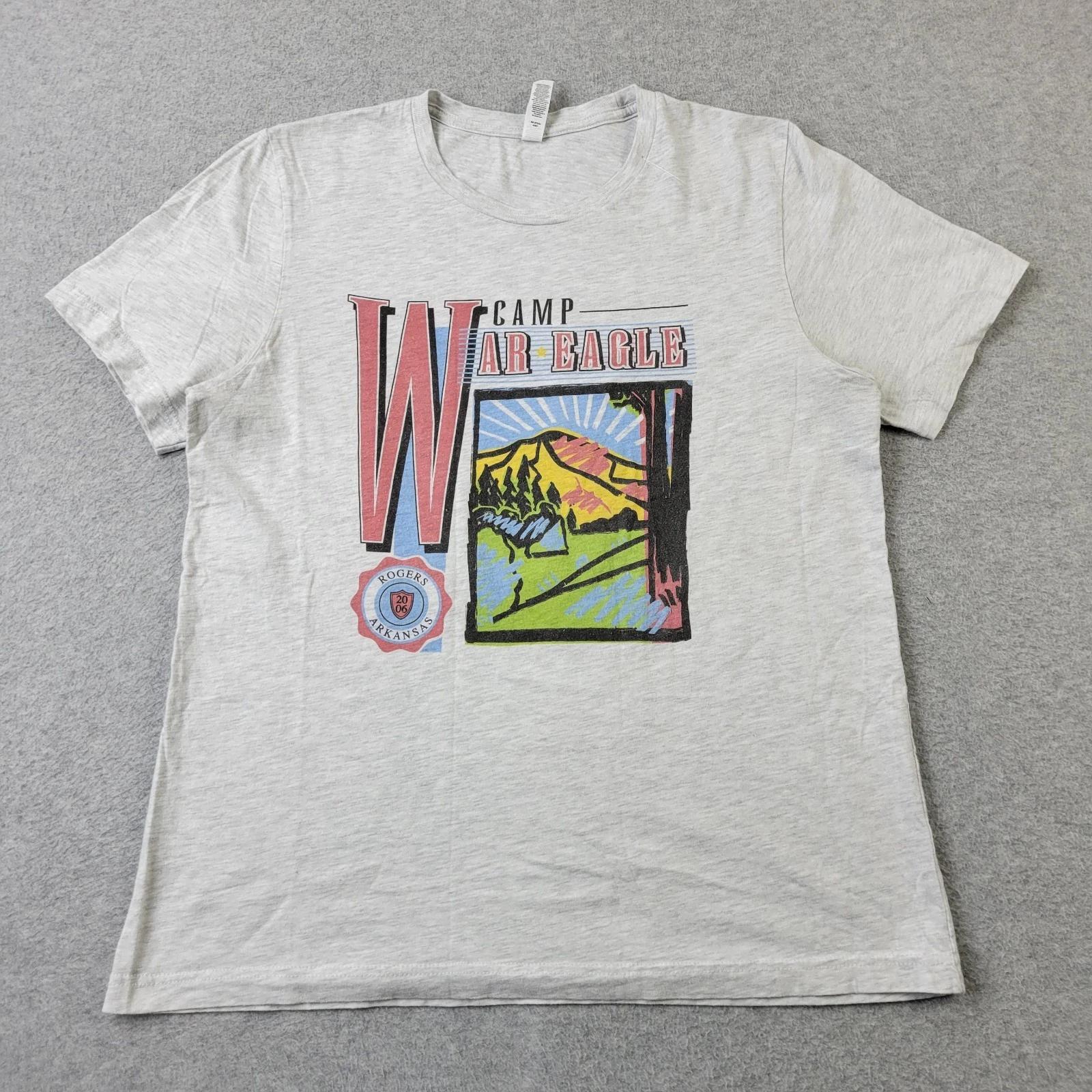 Camp War Eagle Shirt Mens Large Gray Graphic 4XL