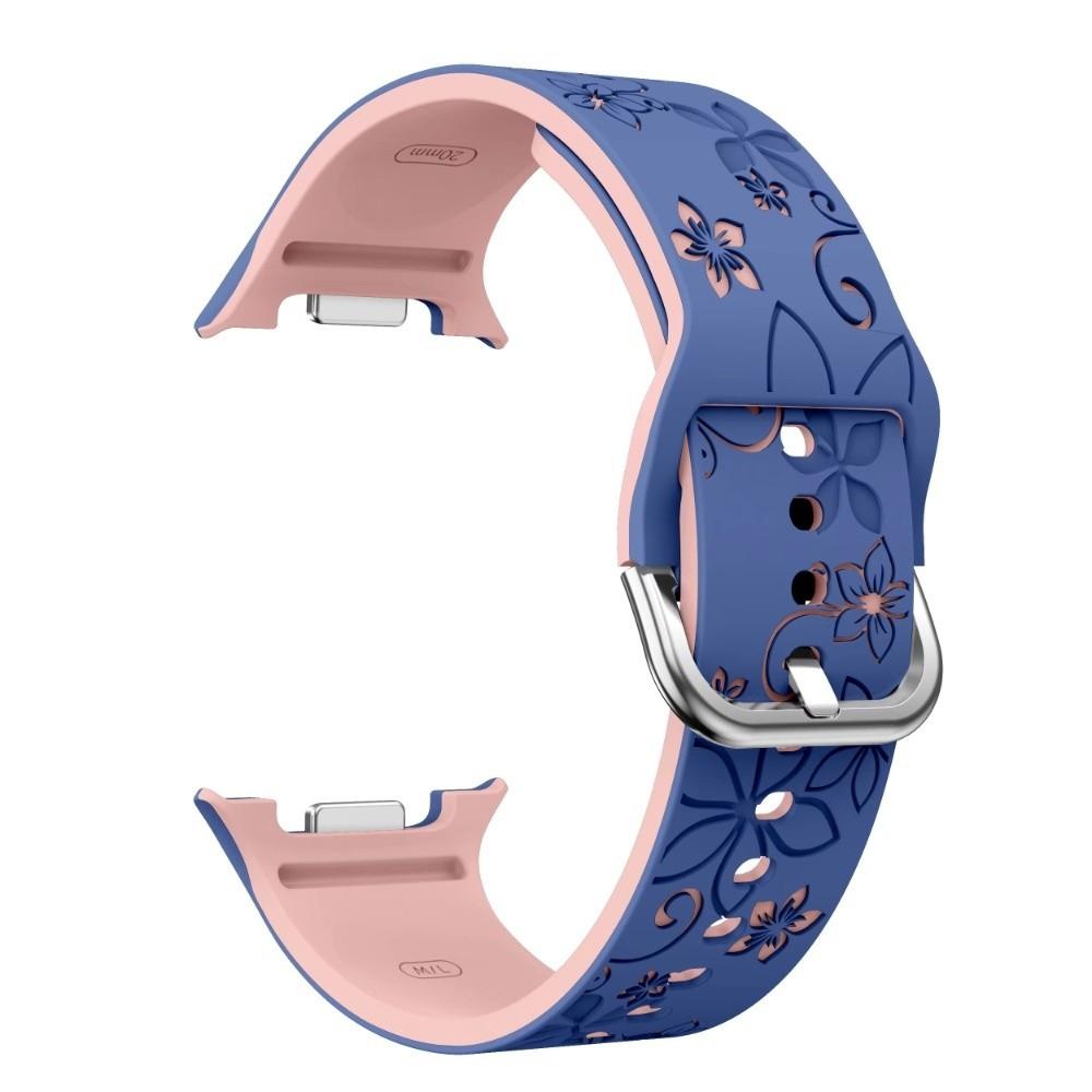 Silikonový řemínek na hodinky Bez mezer Vyřezávaný potisk Řemínek na hodinky Pohodlný náramek na hodinky pro Samsung Galaxy Watch 8/Watch 8 Classic Watch
