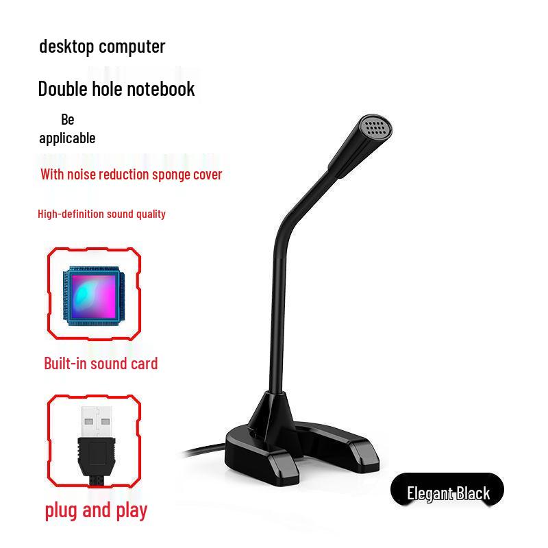 Universal Noise Reduction Desktop Microphone for Gaming, Streaming, and Singing - Driver-Free