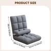 Floor Chair with Back Support Couch Recliner Modern Bedroom Comfortable Foldable Apartment Dorm