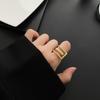 Exaggerated Mountain Finger/Tail Ring - 18k Gold Plated Titanium Steel, European & American Fashion