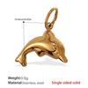 Ciondolo Stella Marina e Conchiglia Placcato Oro 18K: Collana con Design Irregolare di Conchiglie, Stile Spiaggia, in Acciaio Inossidabile
