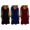 Women's Sparkly Mesh Long Sleeve Mini Dress Glitter V Neck Banquet Cocktail Party Dress Going Out Club Night Outfits