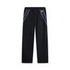 Li Ning Sports Lifestyle Series American Vintage Casual Loose Straight Leg Mid Rise Knit Joggers Men Joggers Black Deep-Navy AYKU747-1