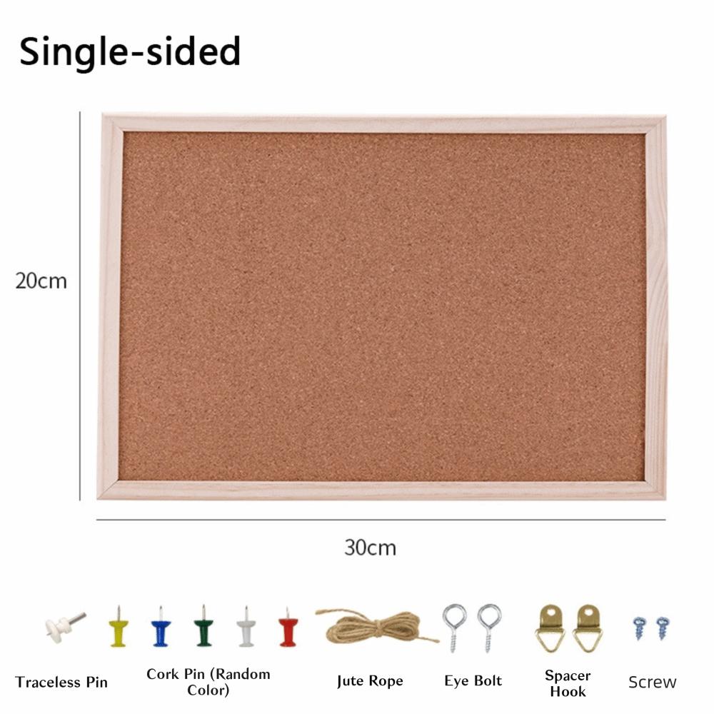 

Wooden Frame DIY Cork Display Panel Soft Decorative Memo Bulletin Board Wood Hanging Cork Board