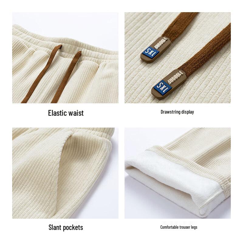 Jeanswest Men's Winter Straight-Leg Casual Pants