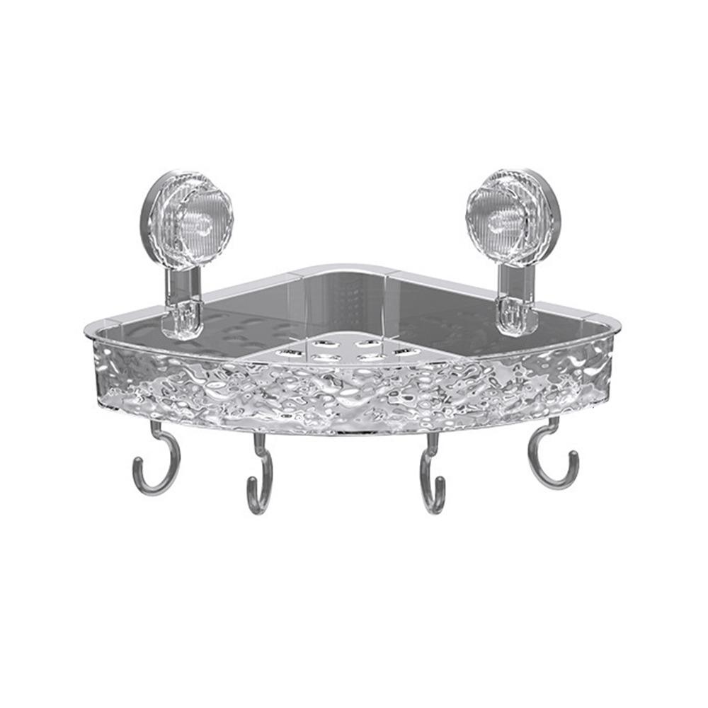 

Полки для ванной комнаты без сверла Унитаз Умывальник Угловой стеллаж для хранения Кухонные принадлежности серый