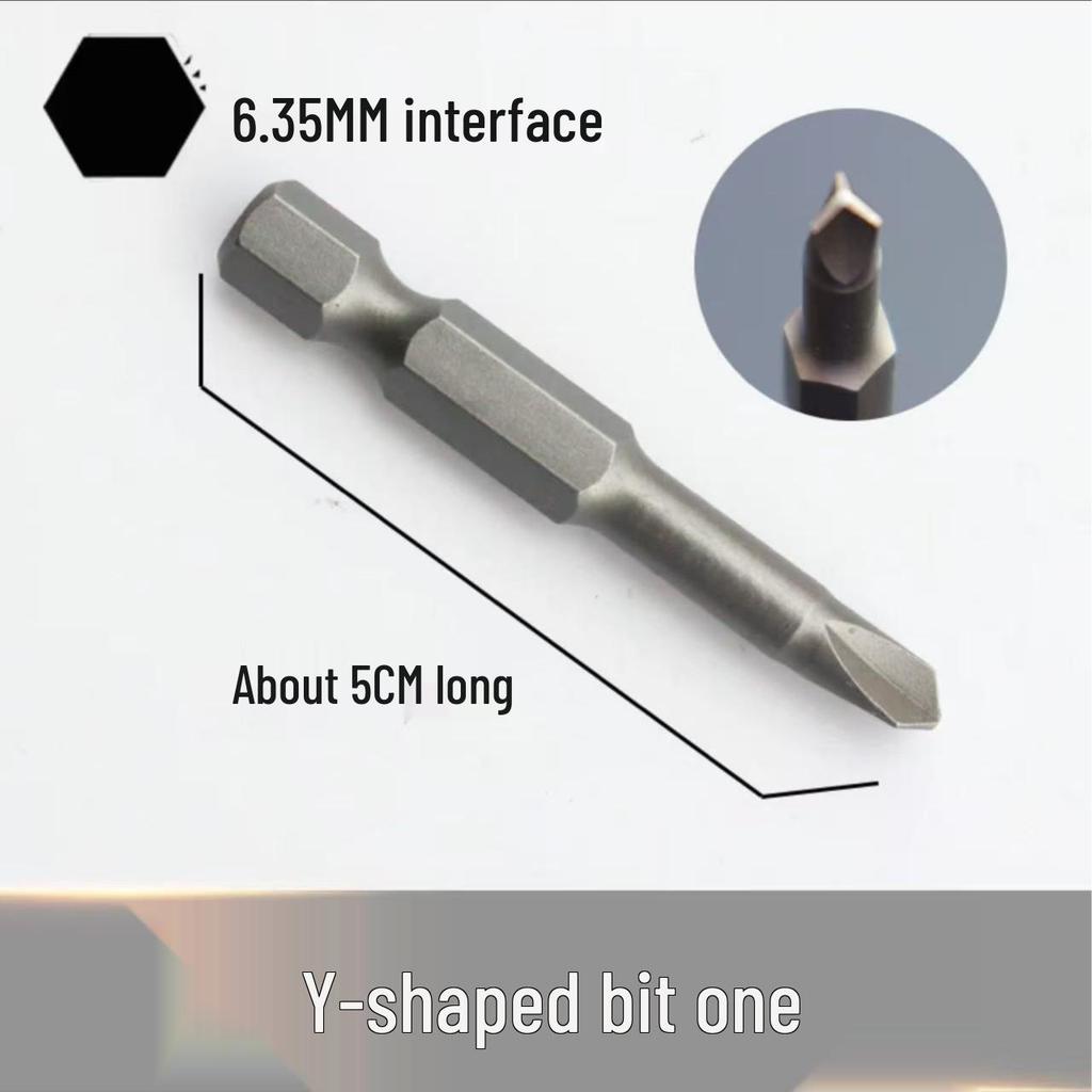 New 6.35mm Tri-Point Y-Shaped U-Triangle Fork Type Electrical Screwdriver Bit