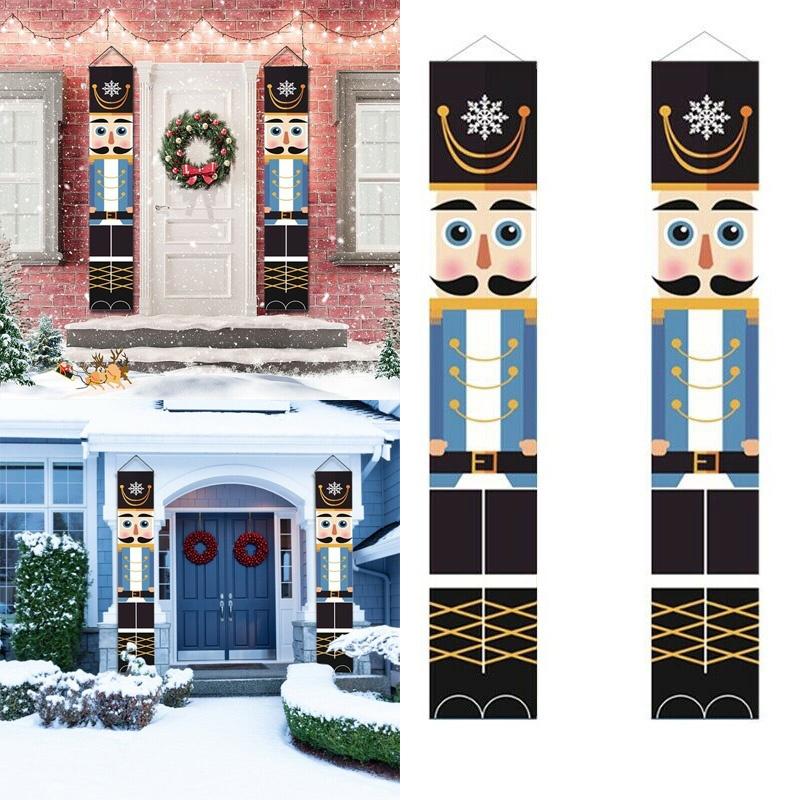 Dekorationer Nötknäpparen Jul Välkomstskylt Banderoll Flagga Vägg Dörrhänge