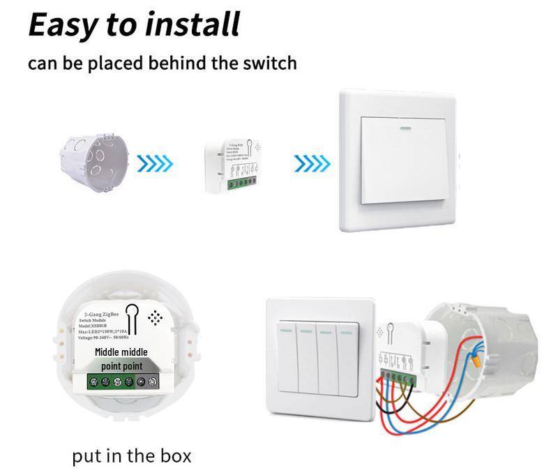 Graffiti Smart WiFi Voice-Controlled 2-Way On/Off Switch XS01B