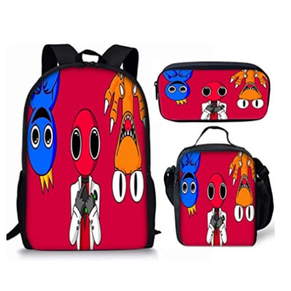 

Школьный сезон Новый Рюкзак Человек Друзья Радуги Ручная сумка для ланча Школьная сумка для студента 3 класс Pencil Case