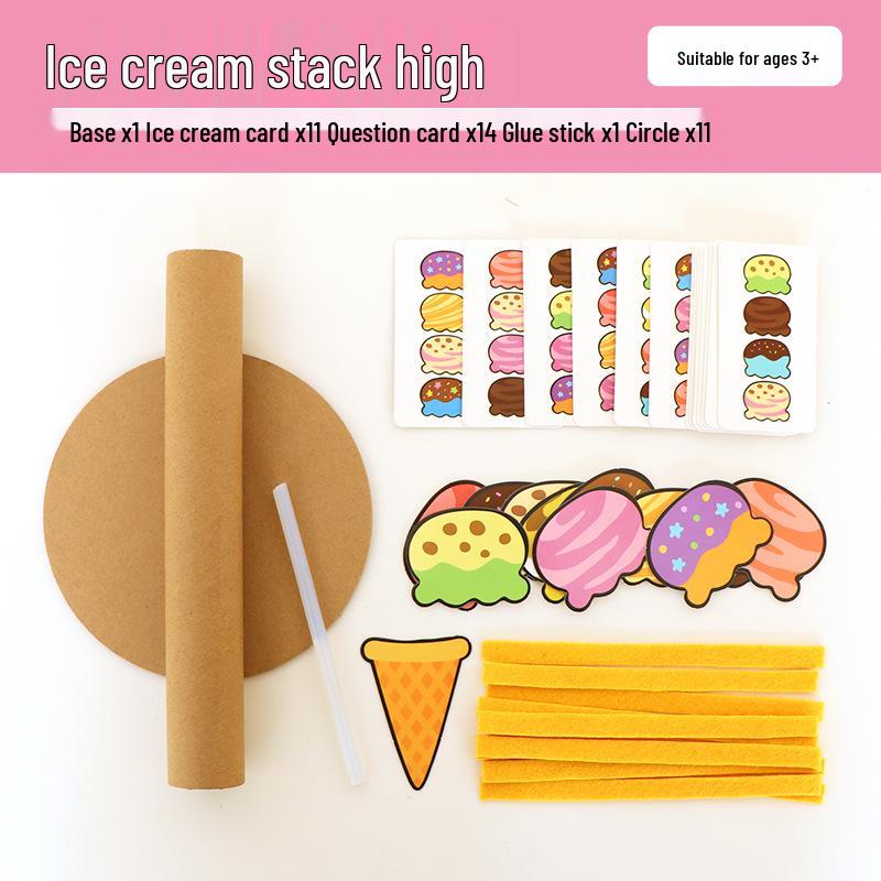

Игра на складывание мороженого - Ручная работа DIY искусство для детского сада, Игровые и учебные пособия