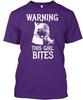 Warning This Girl Bites T-Shirt Made In the USA Size S To 5XL