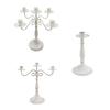 Esstisch Kerzenständer mit Antik-Finish, Metall-Kerzenhalter für Regal-Dekoration und Wohnbereich-Arrangements