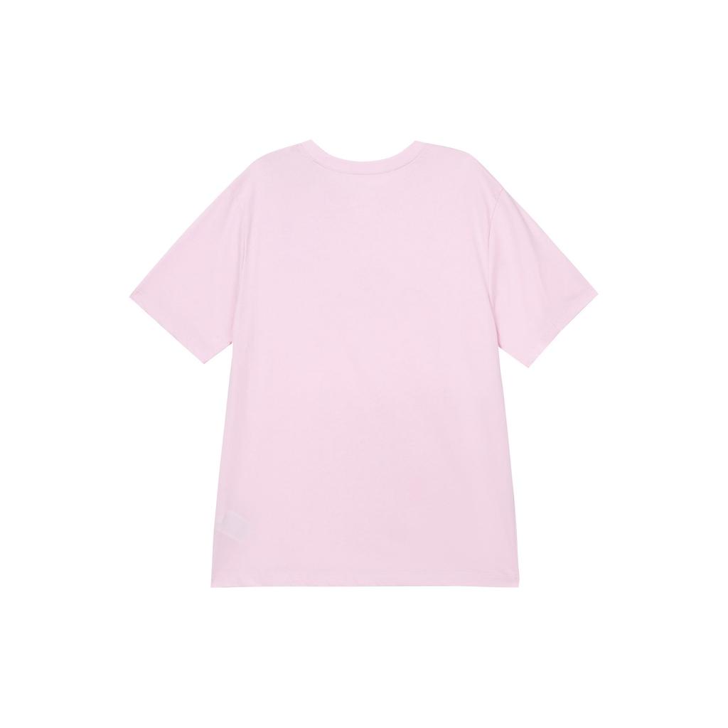 Nike T Shirts Men's Pink Crew Neck Moderate Straight Fit AR4999-665