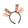 Ensemble de Serre-tête Animal de Fête de Festival Oreilles Girafe Zèbre Tigre Léopard avec Queue à Nouer Accessoire de Costume Cosplay Halloween