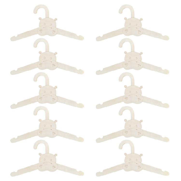 Multipacks of 10 Sturdy Wood Materials Nursery Hangers Gentle on Baby Clothes without Slip Features Home Accessory