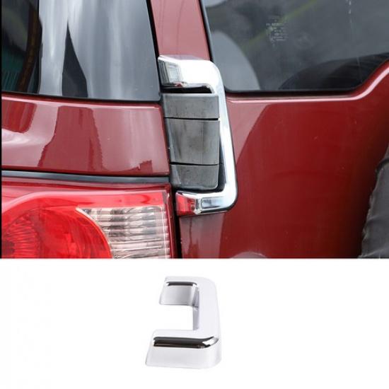For Toyota FJ Cruiser 2007- ABS Silver Rear Tailgate Trunk Hinge Cover Trim