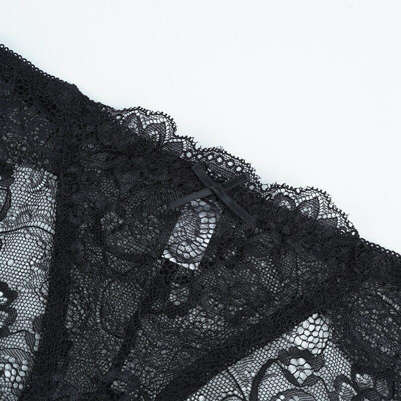 Damen Sexy Spitzenhöschen mit Blumenmuster, hohl, weich, bequem, Slips, Dessous, Unterwäsche, atmungsaktiv