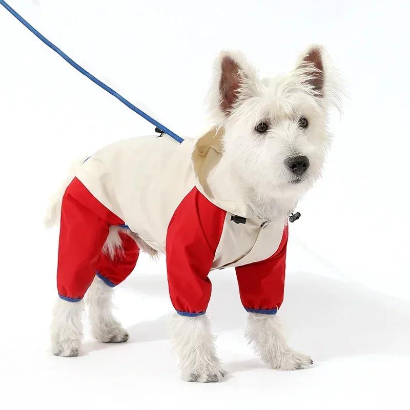Waterproof Pet Raincoat for Small Dogs Summer Puppy Dog Jumpsuit Clothes Yorkies Chihuahua Pinscher Raincoats mascotas Overalls