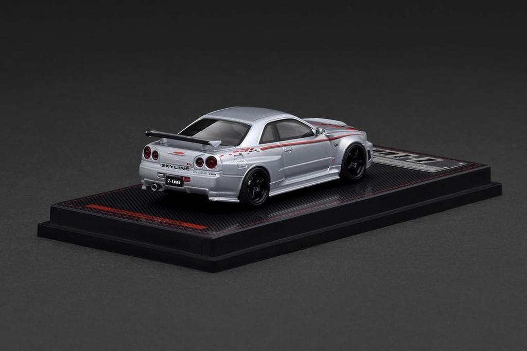 Ignition Model Nismo R34 Silver Finished Product IG3840 TK.Company 1/64 GT-R Z-tune