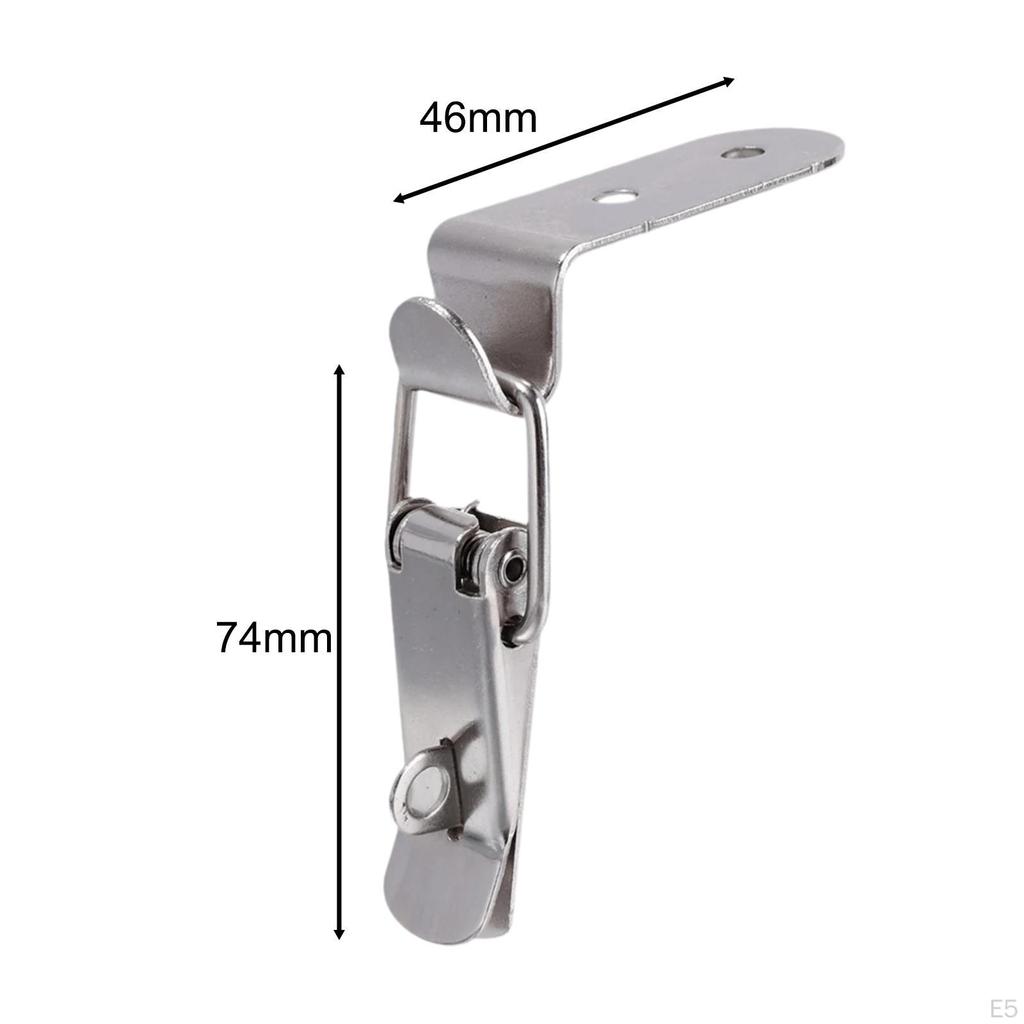 6 Pieces 90 Degree Hook Lock Bolt Right Angle Door Hasp Latch Catches Clamp for Box