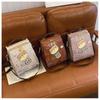2026 New Premium Sense PU Women's Backpacks Versatile Casual Simple Large Capacity Lady Single Shoulder Bag Cute Cartoon Bear Outdoor Travel Rucksacks