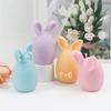 Easter Bunny Egg Silicone Candle Mold DIY Cute Spring Easter Egg With Bowknot Rabbit Ear Sculpture Candle Soap Decoration Party