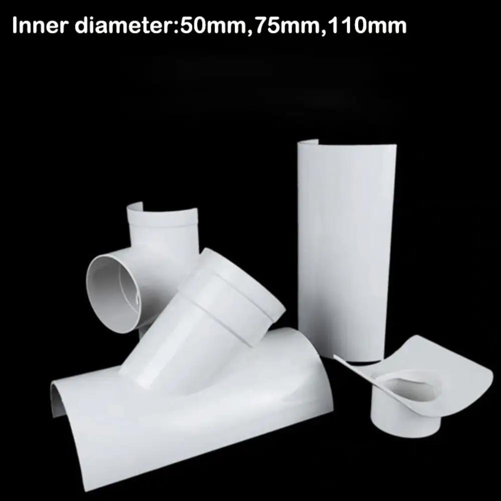 Neuer PVC-Schlauch-Reparaturflicken Weißes T-Stück Abflussrohr-Reparaturstücke 50 75 110 Schlauchverbinder Industriell