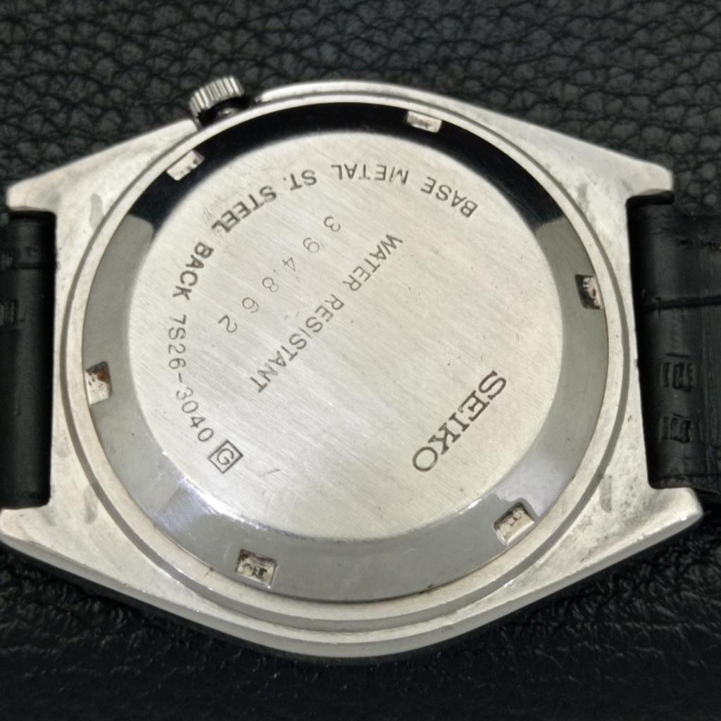 VINTAGE SEIKO 5 AUTOMATIC 7009A JAPAN MENS GREY COLOR DIAL WATCH a500114-2 R151a-a500114