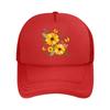 Golden Wildflower Butterfly Joy Gard  Mesh Baseball Cap Hip Hop