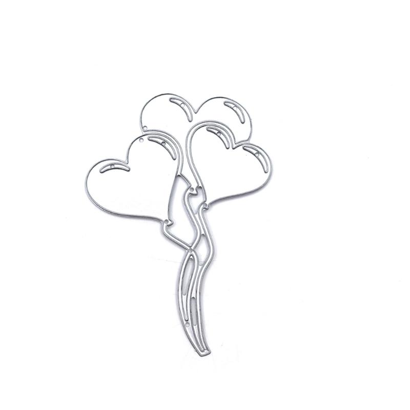 Wedding Cutting Dies Embossing Stencils Heart Metal Die Cuts for DIY Scrapbooking Valentines Day Album Card Decorations