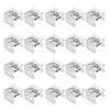 20Pcs Stainless Steel Curtain Rod End Sealer Plugs Rail Finials Caps Easy to Install Remove Decorative Home Living Room Bedroom