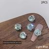 2pcs Glass Nail Stones Diy Charms Colorful Crystal Nail File Diamond Luxury Pigeon Eggs Nail Art Rhinestones Gems Sparkle