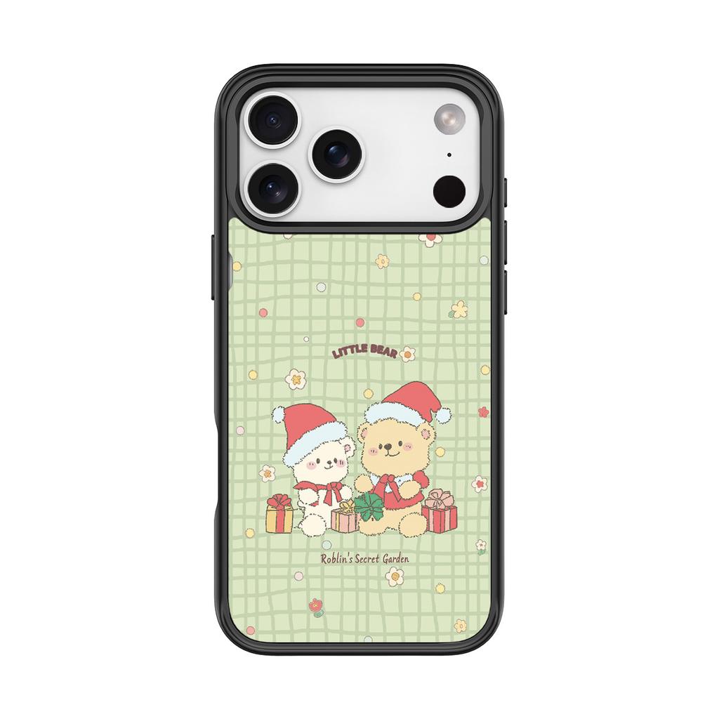 Applicable to Apple 17Pro mobile phone case, advanced sense 16 replaceable back plate 15promax magnetic mobile phone case, gift bear.