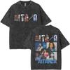 Washed Vintage Singer Aitana Graphic T-shirt CUARTO AZUL Print T-shirts  Women Fashion Pop Music T Shrit Streetwear Fans Gift