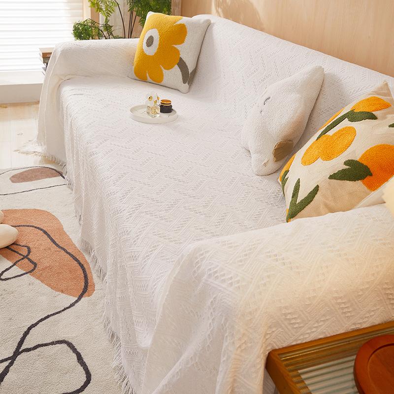 

Полотенце для дивана Nordic Ins Style, универсальное полотенце для дивана, горизонтальное, с двумя подлокотниками, универсальное одеяло для дивана, устойчивое к царапинам 90*90cm